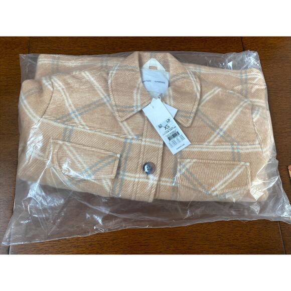 Samsoe Samsoe Leonie Jacket Womens size XS Those Plaid Wool Blend Quilt Lining - Picture 4 of 6